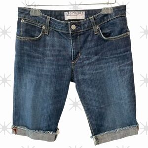 Paper Denim & Cloth PD&C Stretch Denim Blue Jeans Shorts Size 28 Low/Mid Rise🩵